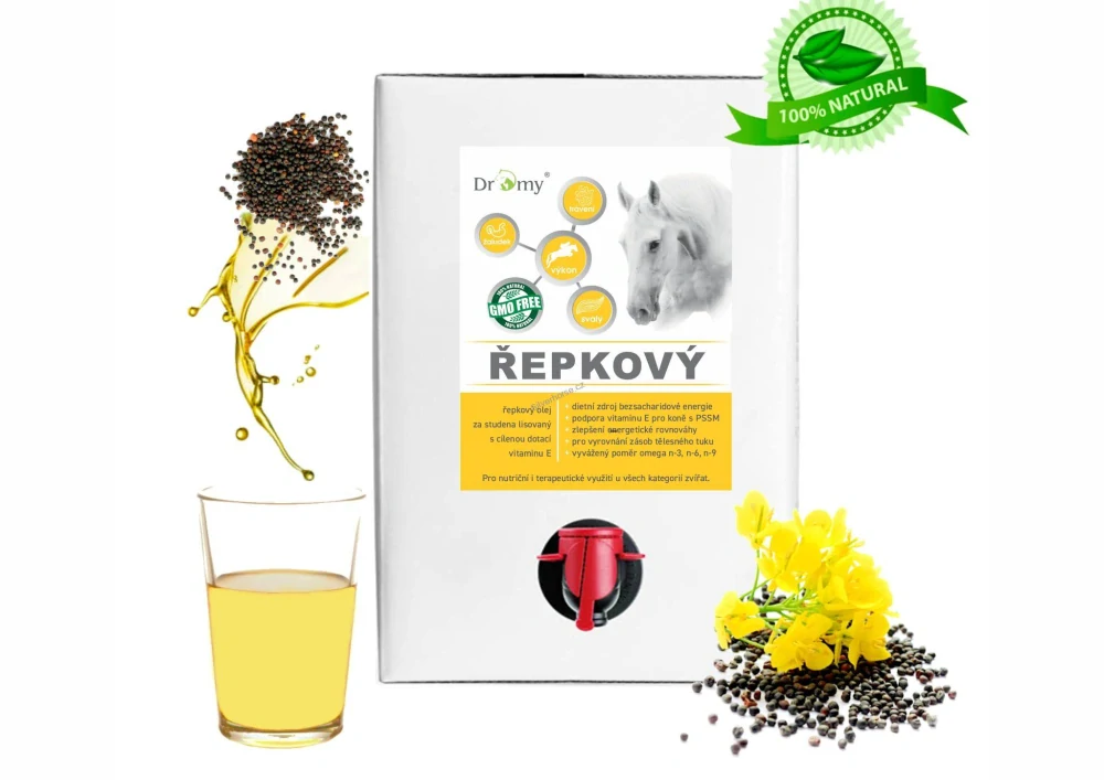 Dromy Řepkový olej + vit E 3 l