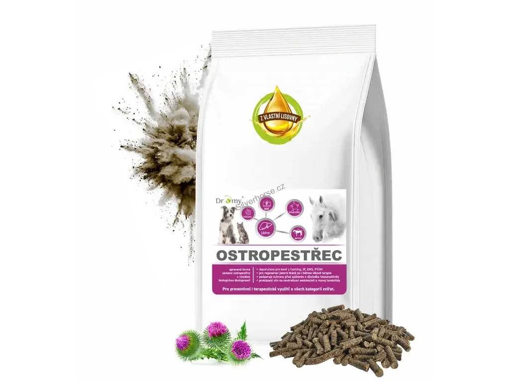 Dromy Ostropestřecové výlisky 3 kg - GRANULOVANÁ FORMA
