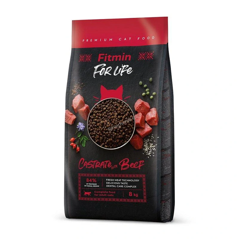 Fitmin cat For Life Castrate Beef 8 kg