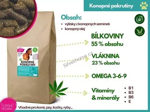 Konopné pokrutiny BIO 1kg  