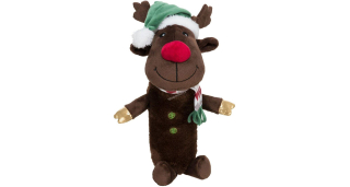 Xmas REINDEER, plyšový sob s pet lahví uvnitř, 45 cm