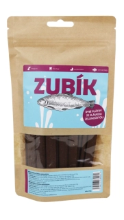 Pochoutka ZUBÍK Rybí plátky se slávkou zelenoúst. 200g